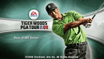 Tiger Woods PGA Tour 09 (EU) screen shot title